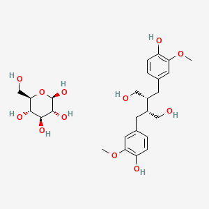 molecular formula C26H38O12 B1202980 亚麻籽 