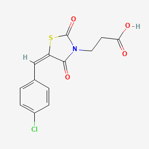 3-(5-(4-Chlorobenzylidene)-2,4-dioxothiazolidin-3-yl)propanoic acid