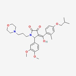 5-(3,4-Dimethoxyphenyl)-3-hydroxy-4-(4-isobutoxy-2-methylbenzoyl)-1-[3-(4-morpholinyl)propyl]-1,5-dihydro-2H-pyrrol-2-one