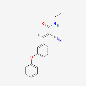 molecular formula C19H16N2O2 B12030077 N-Allyl-2-cyano-3-(3-phenoxyphenyl)acrylamide CAS No. 518350-05-5