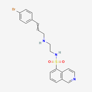 molecular formula C20H20BrN3O2S B1203008 N-[2-(4-溴肉桂基氨基)乙基]异喹啉-5-磺酰胺 