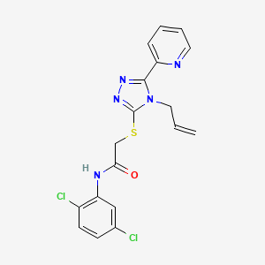 2-{[4-Allyl-5-(2-pyridinyl)-4H-1,2,4-triazol-3-YL]sulfanyl}-N-(2,5-dichlorophenyl)acetamide