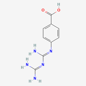 molecular formula C9H11N5O2 B12030141 4-(3-Carbamimidoylguanidino)benzoic acid CAS No. 22817-15-8