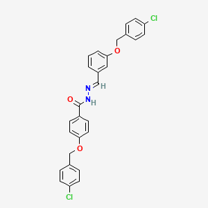 4-((4-Chlorobenzyl)oxy)-N'-(3-((4-chlorobenzyl)oxy)benzylidene)benzohydrazide