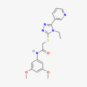 N-(3,5-dimethoxyphenyl)-2-{[4-ethyl-5-(pyridin-3-yl)-4H-1,2,4-triazol-3-yl]sulfanyl}acetamide