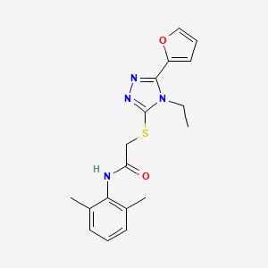 N-(2,6-dimethylphenyl)-2-{[4-ethyl-5-(furan-2-yl)-4H-1,2,4-triazol-3-yl]sulfanyl}acetamide