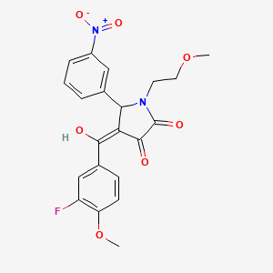 4-(3-Fluoro-4-methoxybenzoyl)-3-hydroxy-1-(2-methoxyethyl)-5-(3-nitrophenyl)-1H-pyrrol-2(5H)-one