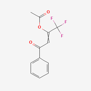molecular formula C12H9F3O3 B1203054 2-Buten-1-one,3-(acetyloxy)-4,4,4-trifluoro-1-phenyl- 