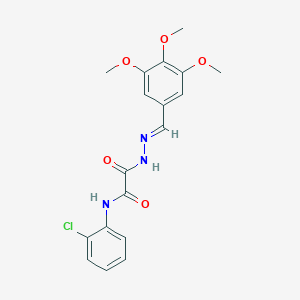 N-(2-chlorophenyl)-N'-[(E)-(3,4,5-trimethoxyphenyl)methylideneamino]oxamide