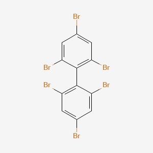 molecular formula C12H4Br6 B1203065 2,2',4,4',6,6'-六溴联苯 CAS No. 59261-08-4