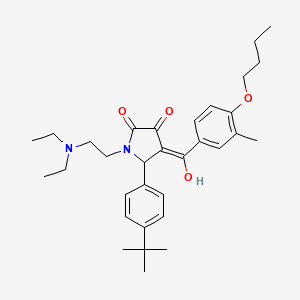 4-(4-butoxy-3-methylbenzoyl)-5-(4-tert-butylphenyl)-1-[2-(diethylamino)ethyl]-3-hydroxy-1,5-dihydro-2H-pyrrol-2-one