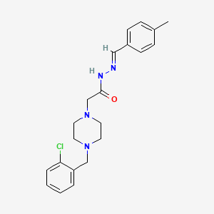 2-[4-(2-chlorobenzyl)-1-piperazinyl]-N'-[(E)-(4-methylphenyl)methylidene]acetohydrazide