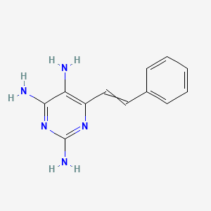 B1203072 2,4,5-Triamino-6-styrylpyrimidine CAS No. 4350-35-0