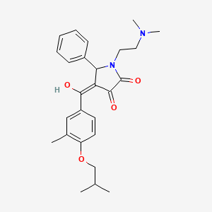 1-[2-(dimethylamino)ethyl]-3-hydroxy-4-(4-isobutoxy-3-methylbenzoyl)-5-phenyl-1,5-dihydro-2H-pyrrol-2-one