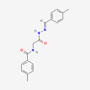 4-Methyl-N-(2-(2-(4-methylbenzylidene)hydrazino)-2-oxoethyl)benzamide