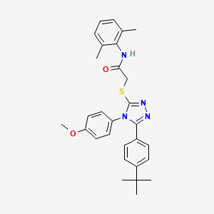 2-{[5-(4-tert-butylphenyl)-4-(4-methoxyphenyl)-4H-1,2,4-triazol-3-yl]sulfanyl}-N-(2,6-dimethylphenyl)acetamide