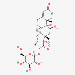 B1203088 Dexamethasone 21-glucoside CAS No. 88158-43-4