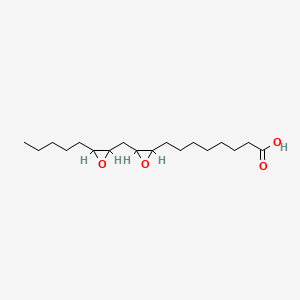 molecular formula C18H32O4 B1203090 9,10-12,13-二环氧十八烷酸酯 CAS No. 3012-69-9