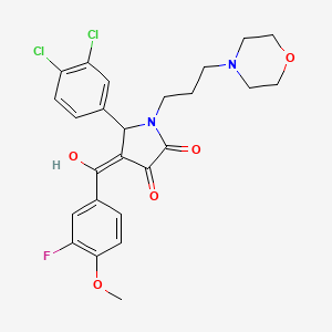 5-(3,4-Dichlorophenyl)-4-(3-fluoro-4-methoxybenzoyl)-3-hydroxy-1-[3-(4-morpholinyl)propyl]-1,5-dihydro-2H-pyrrol-2-one