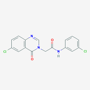 2-(6-chloro-4-oxoquinazolin-3(4H)-yl)-N-(3-chlorophenyl)acetamide