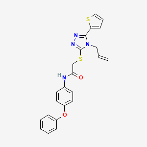 N-(4-phenoxyphenyl)-2-{[4-(prop-2-en-1-yl)-5-(thiophen-2-yl)-4H-1,2,4-triazol-3-yl]sulfanyl}acetamide