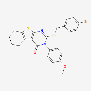 2-[(4-bromobenzyl)sulfanyl]-3-(4-methoxyphenyl)-5,6,7,8-tetrahydro[1]benzothieno[2,3-d]pyrimidin-4(3H)-one