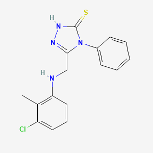 5-{[(3-chloro-2-methylphenyl)amino]methyl}-4-phenyl-4H-1,2,4-triazole-3-thiol