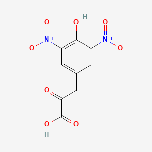 molecular formula C9H6N2O8 B1203120 3,5-Dinitro-4-hydroxyphenylpyruvic acid 