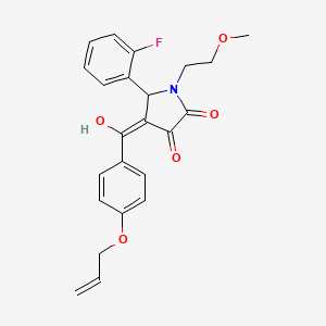 4-(4-(Allyloxy)benzoyl)-5-(2-fluorophenyl)-3-hydroxy-1-(2-methoxyethyl)-1H-pyrrol-2(5H)-one