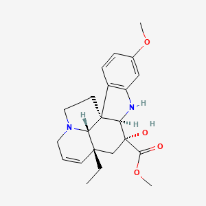 molecular formula C22H28N2O4 B1203122 3-羟基-16-甲氧基-2,3-二氢塔贝松宁 