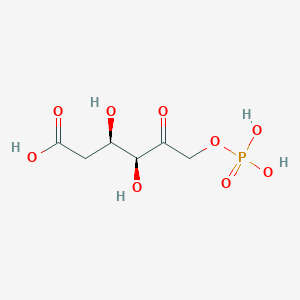 molecular formula C6H11O9P B1203125 6-磷酸-5-脱氢-2-脱氧-D-葡萄糖酸 