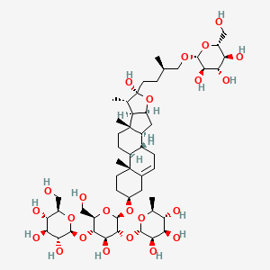 molecular formula C51H84O23 B1203126 Protodeltonin CAS No. 94992-08-2
