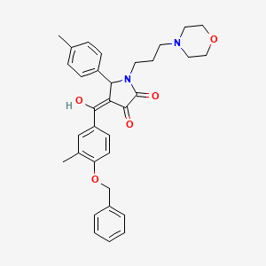 4-[4-(benzyloxy)-3-methylbenzoyl]-3-hydroxy-5-(4-methylphenyl)-1-(3-morpholin-4-ylpropyl)-1,5-dihydro-2H-pyrrol-2-one