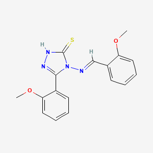 4-((2-Methoxybenzylidene)amino)-5-(2-methoxyphenyl)-4H-1,2,4-triazole-3-thiol