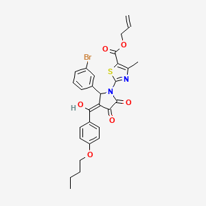 Allyl 2-(2-(3-bromophenyl)-3-(4-butoxybenzoyl)-4-hydroxy-5-oxo-2,5-dihydro-1H-pyrrol-1-yl)-4-methylthiazole-5-carboxylate