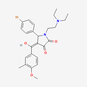 5-(4-bromophenyl)-1-[2-(diethylamino)ethyl]-3-hydroxy-4-[(4-methoxy-3-methylphenyl)carbonyl]-1,5-dihydro-2H-pyrrol-2-one