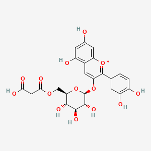 Cyanidin 3-O-(6-O-malonyl-beta-D-glucoside)