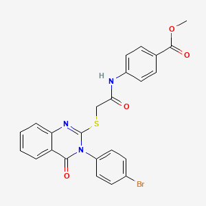 Methyl 4-[({[3-(4-bromophenyl)-4-oxo-3,4-dihydro-2-quinazolinyl]sulfanyl}acetyl)amino]benzoate