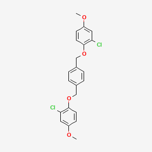 Benzene, 1,4-bis[(2-chloro-4-methoxyphenoxy)methyl]-