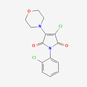 3-Chloro-1-(2-chlorophenyl)-4-(4-morpholinyl)pyrrole-2,5-dione