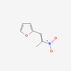 molecular formula C7H7NO3 B1203146 2-(2-Nitroprop-1-en-1-yl)furan CAS No. 33322-20-2