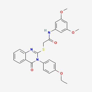 N-(3,5-dimethoxyphenyl)-2-{[3-(4-ethoxyphenyl)-4-oxo-3,4-dihydroquinazolin-2-yl]sulfanyl}acetamide