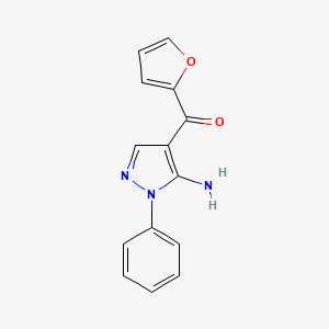 (5-amino-1-phenyl-1H-pyrazol-4-yl)(furan-2-yl)methanone