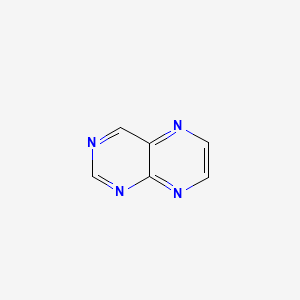 molecular formula C6H4N4 B1203161 蝶啶 CAS No. 91-18-9