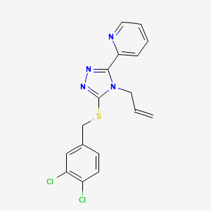 2-(4-Allyl-5-((3,4-dichlorobenzyl)thio)-4H-1,2,4-triazol-3-yl)pyridine