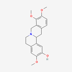 molecular formula C20H23NO4 B1203171 (+/-)-Isocorypalmine CAS No. 6487-33-8