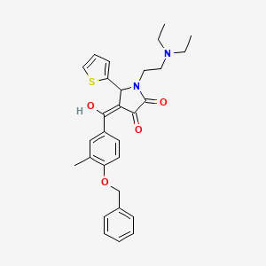 4-[4-(Benzyloxy)-3-methylbenzoyl]-1-[2-(diethylamino)ethyl]-3-hydroxy-5-(2-thienyl)-1,5-dihydro-2H-pyrrol-2-one