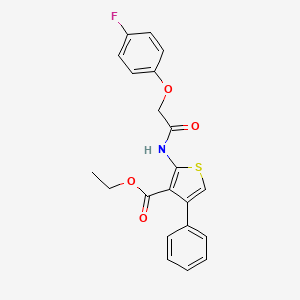 Ethyl 2-(((4-fluorophenoxy)acetyl)amino)-4-phenyl-3-thiophenecarboxylate