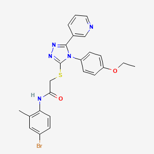 N-(4-bromo-2-methylphenyl)-2-{[4-(4-ethoxyphenyl)-5-(pyridin-3-yl)-4H-1,2,4-triazol-3-yl]sulfanyl}acetamide