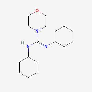 B1203182 N,N'-Dicyclohexyl-4-morpholinecarboxamidine CAS No. 4975-73-9